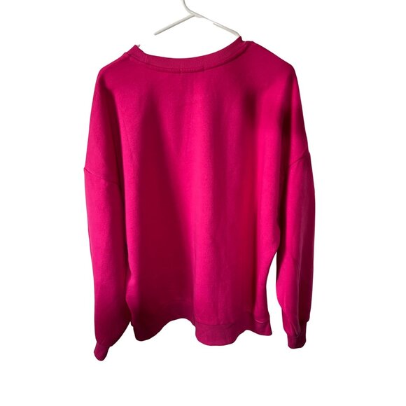 Mom Mode Crewneck Sweatshirt By Judith March With Sequin Letters & Tiger Patch H - Picture 3 of 12